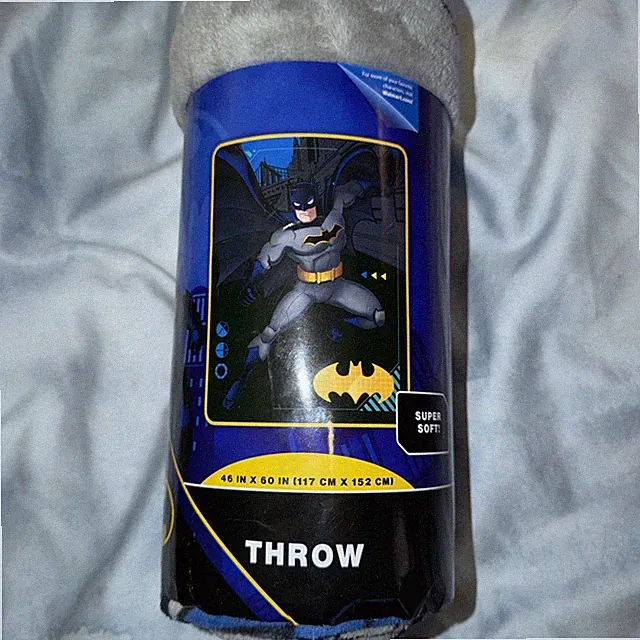 DC Comics Batman Techy Bat Throw Blanket “46 X 60 “