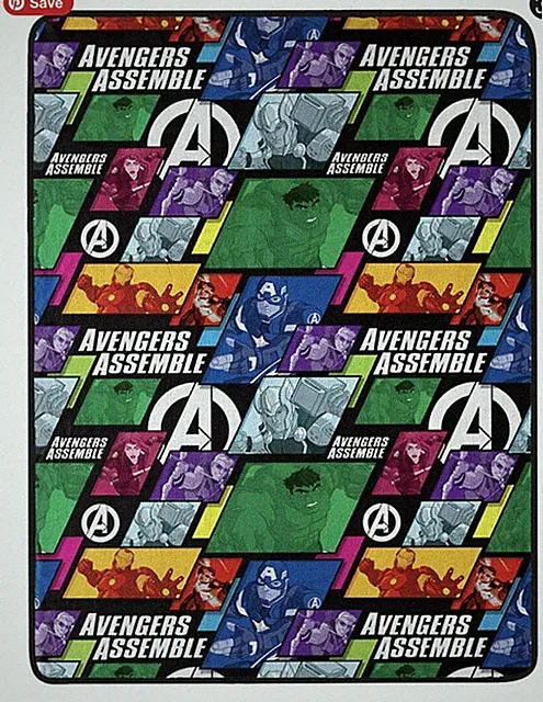 Marvel Avengers Kids Super Plush Throw Blanket 46" x 60" Soft & Cozy New