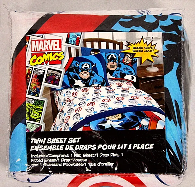 Marvel Captain America-2 Winter Soldier Sheet Set, Twin 3 pieces