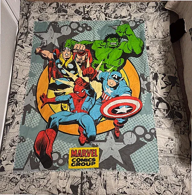 Marvel Comic Style Bed Spread-Unique Design!!