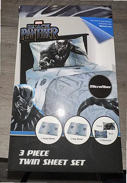 Marvel Comics Black Panther - 3 Piece Twin Sheet Set