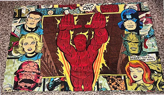 MARVEL COMICS Super Hero Fantastic Four Standard Pillowcase