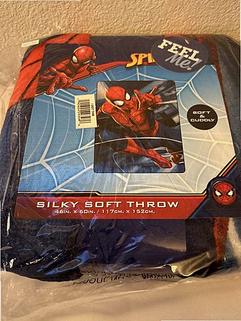 🔥 Marvel Spider-Man Silky Soft Throw Blanket 46”x60” – Superhero Fleece | Soft