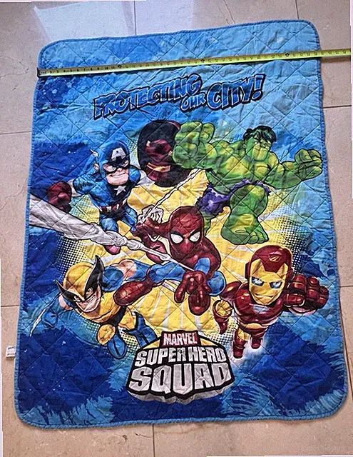Marvel SUPER HERO SQUAD Crib Toddler Size Comforter Reversible