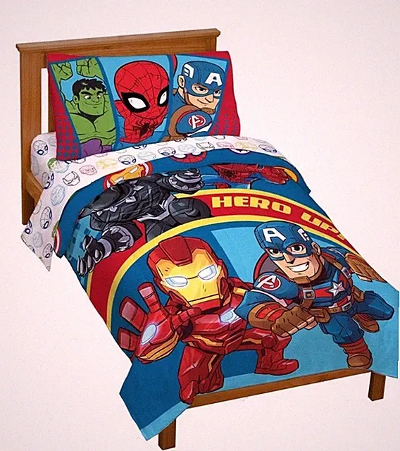 Marvel Superhero 4 Pc. TODDLER Bedding Set