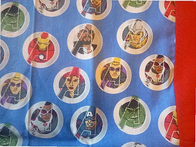 Marvel Superheroes Avengers Cotton Fabric Design standard handcraft pillowcase