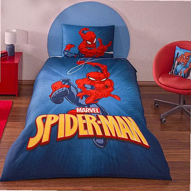 Official Marvel Spider-Man Single Bedding Cover Set – Tac Licensed – 100% Cotton