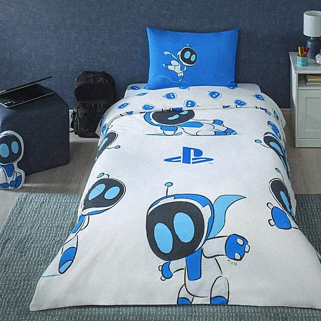Official PlayStation Astro Bot Single Duvet Cover Set – Tac Licensed – Cotton