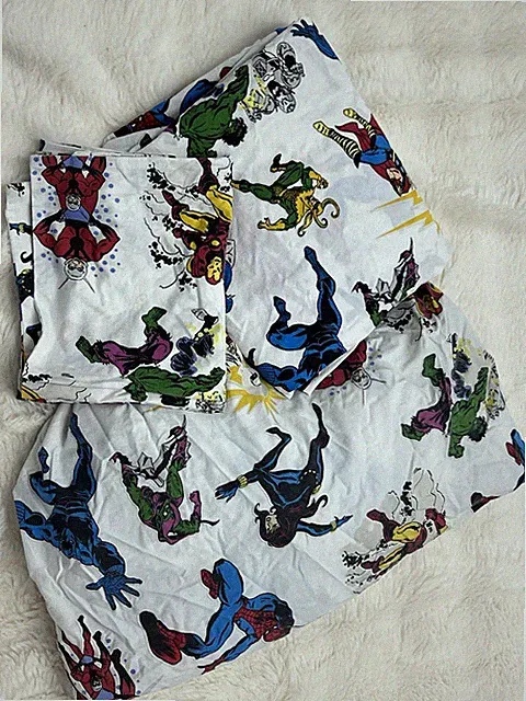 Pottery Barn Kids Marvel Heroes Twin Sheet Set Glow-in-the-dark (3)