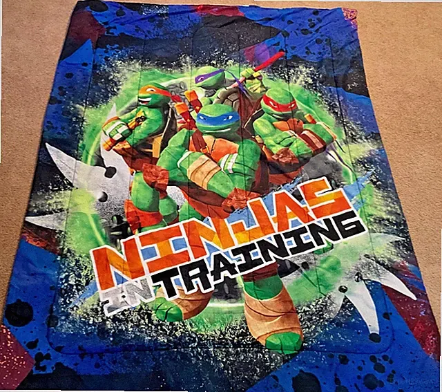 Teenage Mutant Ninja Turtles Twin Bed Comforter-“Ninjas in Training”