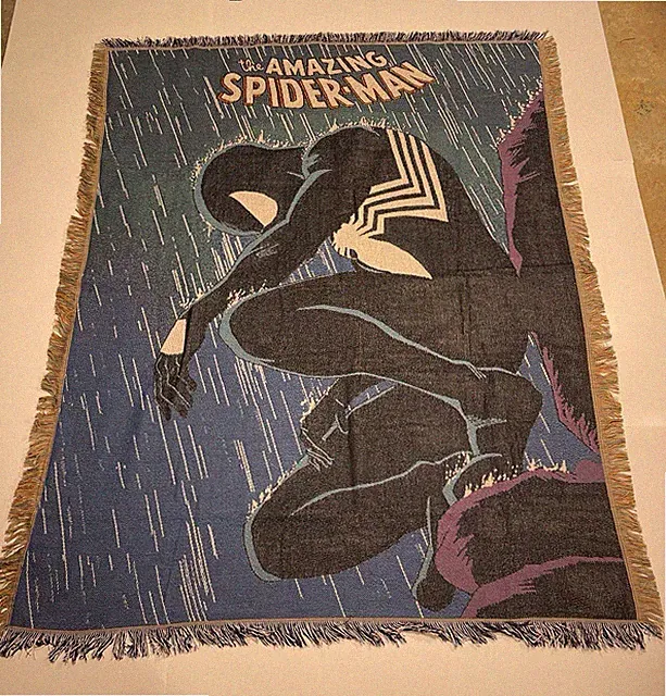 🔥The Amazing Spider-Man Big Tapestry Anime Woven Throw Blanket Wall Art 5ftX6ft